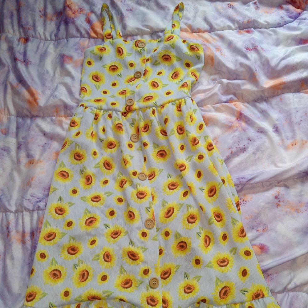 girls sunflower dress